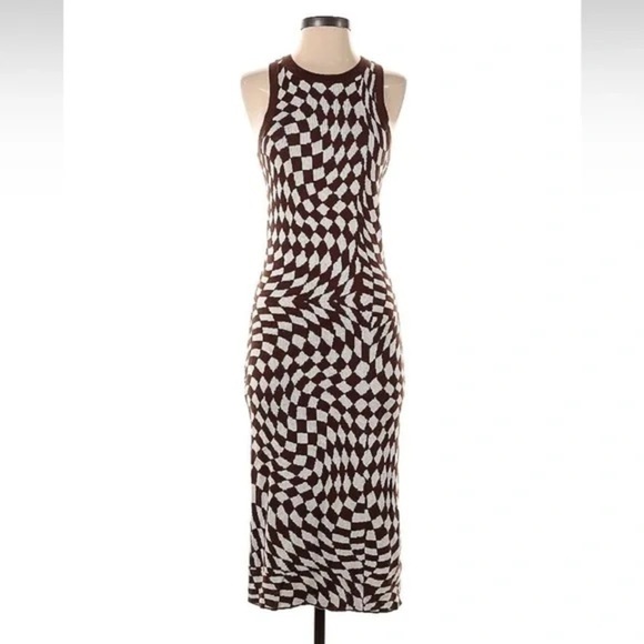 Wild Fable Red and White Halter Sheath Dress - Picture 5 of 7